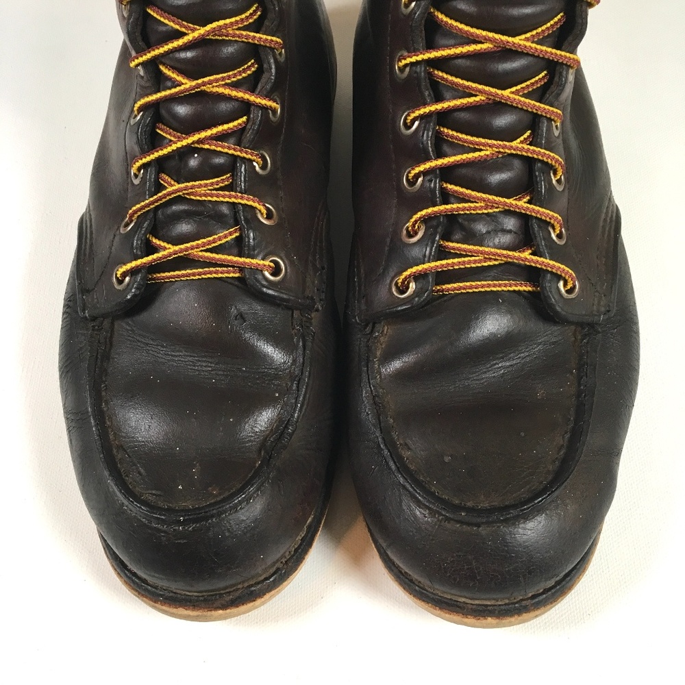 Red Wing Shoes 8 in. Brown Moc Toe Boots 9.5 - Picture 2 of 8